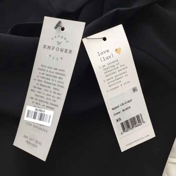 Cooper & Ella Little Black Dress with Back Ruffle Detail - New - Picture 7 of 11